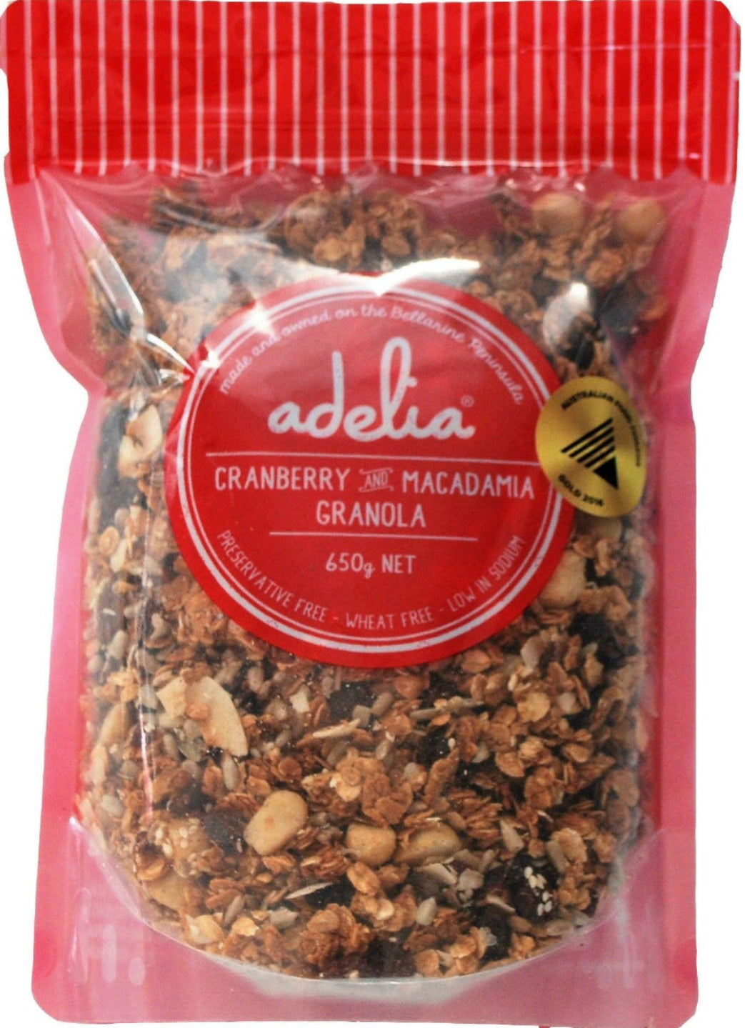 Adelia Fine Foods Cranberry & Macadamia Granola 650g