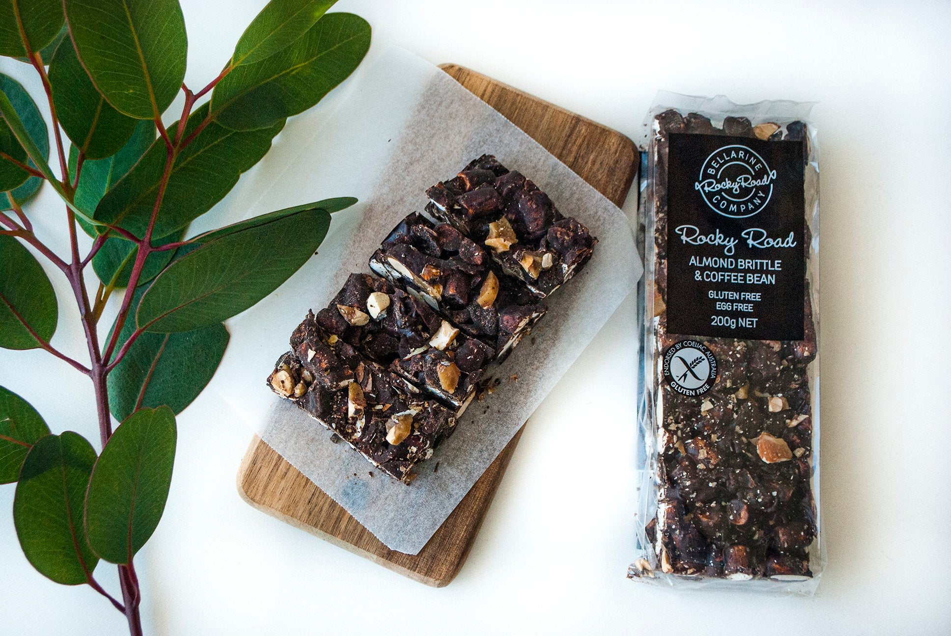 Bellarine Brownie Almond Brittle & Coffee Bean Rocky Road 200g The