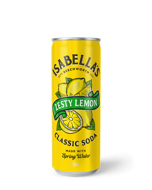 Zesty Lemon Soda Can 355ml