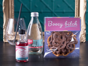 The Boozy Bitch Chocolate Pretzels & Gin & Dry Tonic Hamper