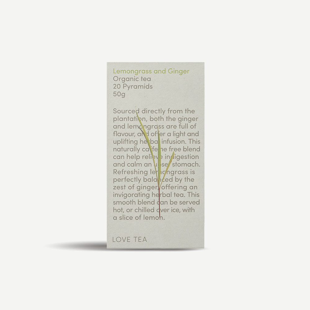 Love Tea Lemongrass & Ginger Tea Bags 20x50g