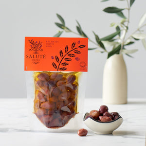 Salute 150g Kalamata Chilli Olives in Vacuum Pouches