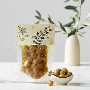 Salute 150g Manzanillo Olives in vacuum pouches