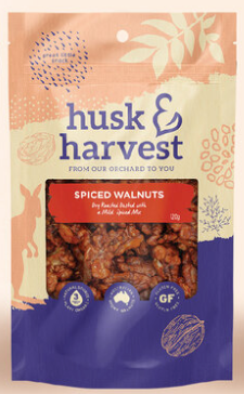 Husk Harvest Spiced Walnuts 120g
