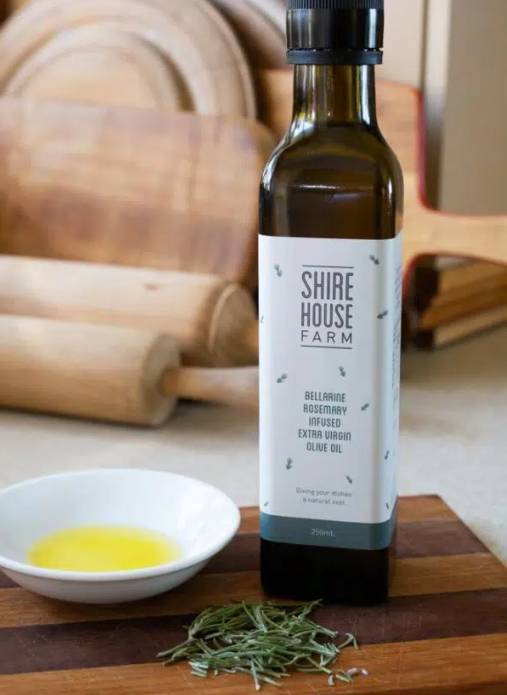 Shire House Rosemary infused olive oil - 250ml glass bottle