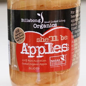 Billabong Organic Cooked Apple Slices 660g