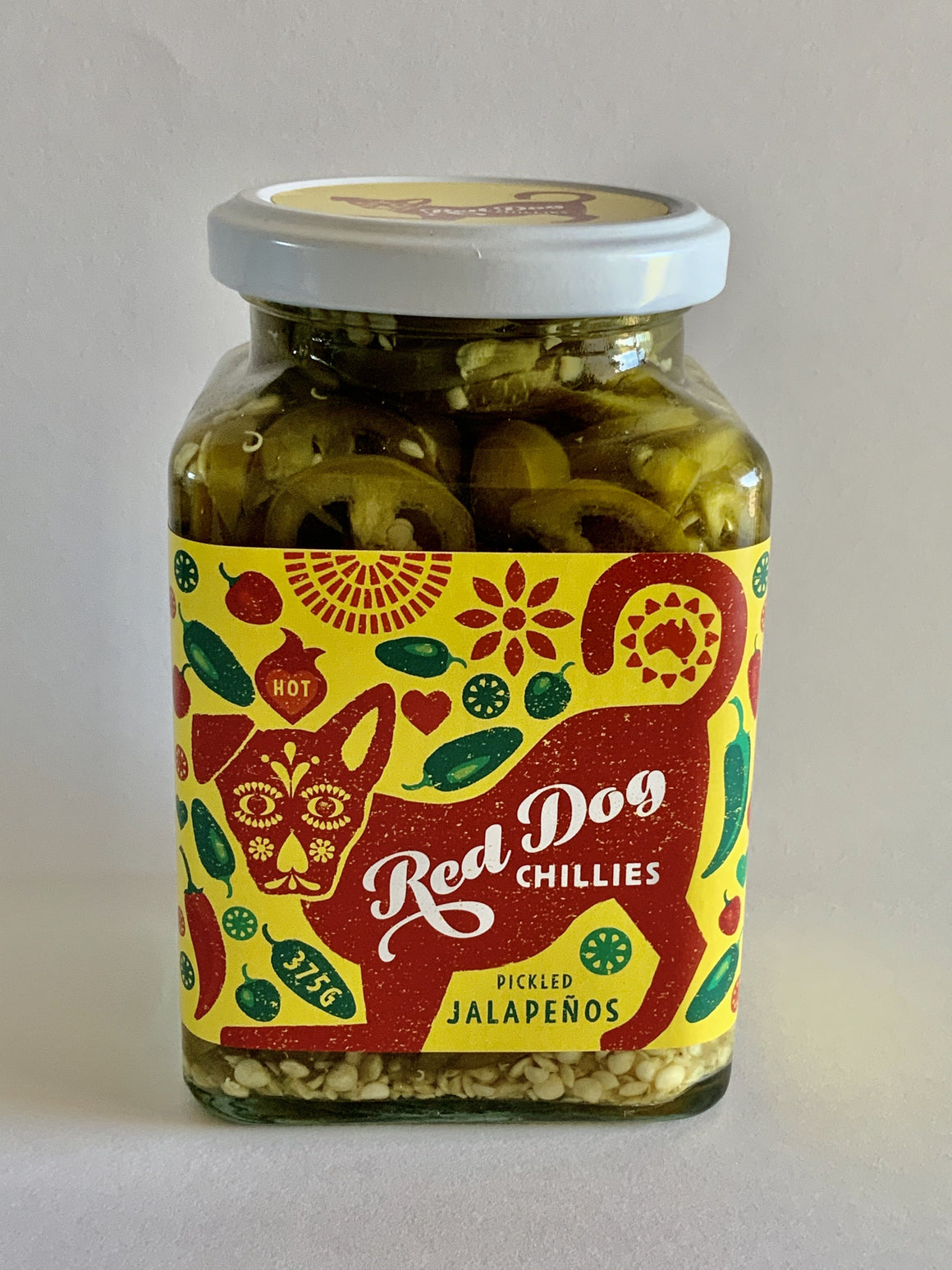 Red Dog Chillies Pickled Jalapeños - 375g