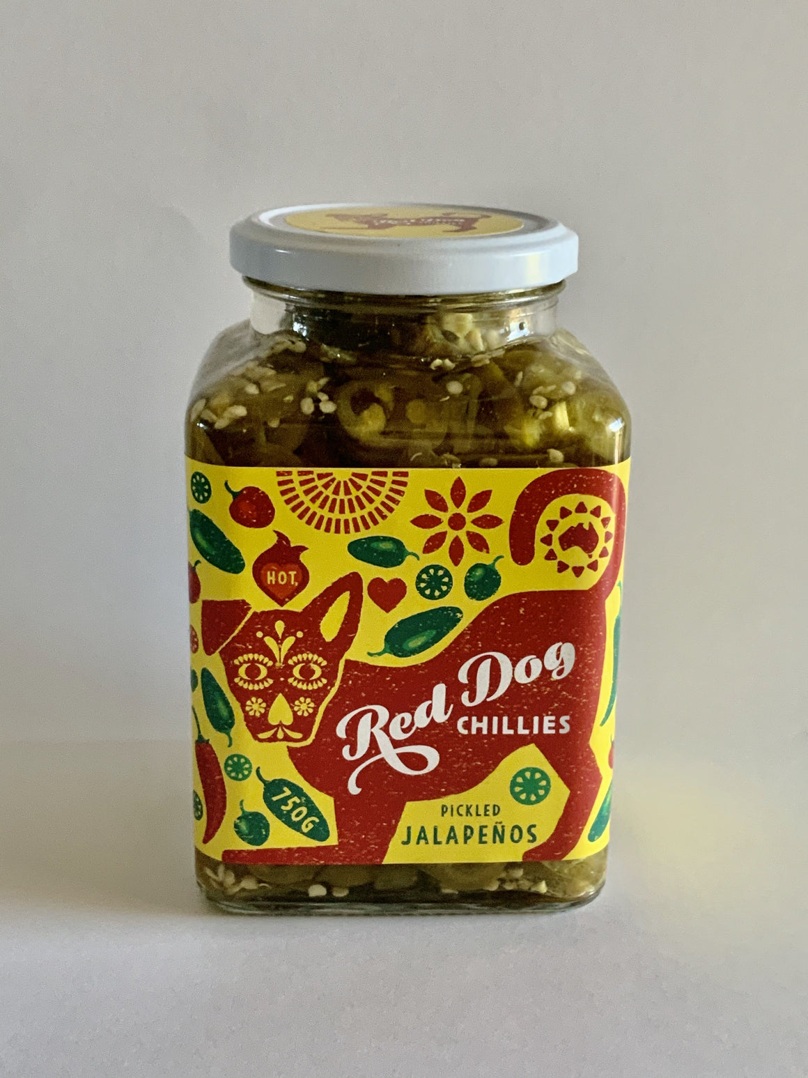 Red Dog Chillies Pickled Jalapeños - 750g