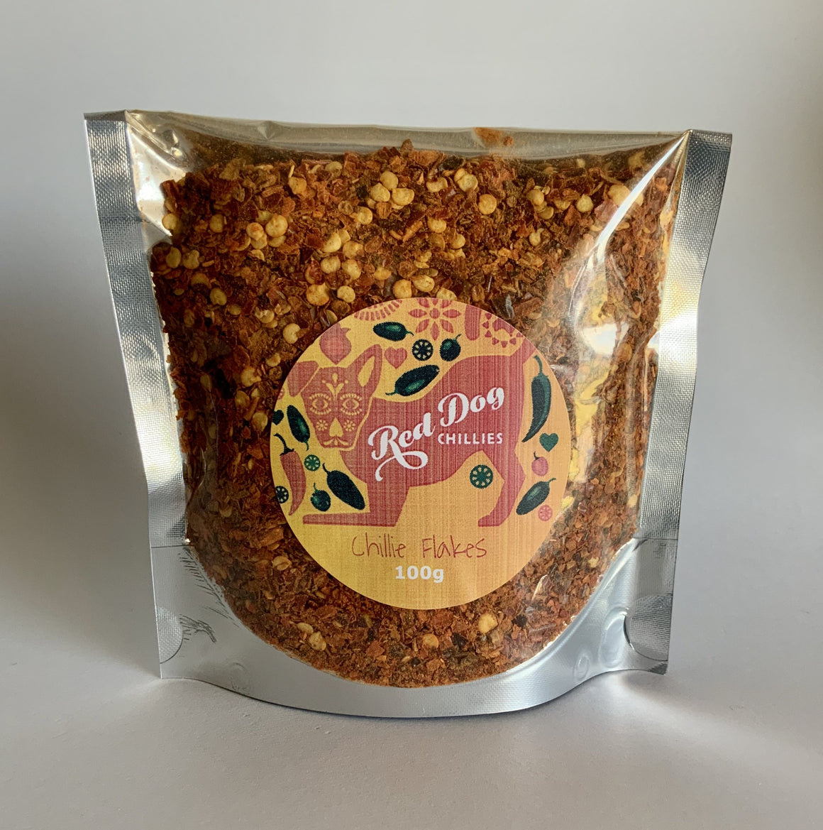 Red Dog Chillies Dried Cayenne Chilli Flakes - 100g